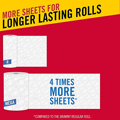 Brawny 1 / 1 Rolls (240 Sheets each) / White Paper Towels