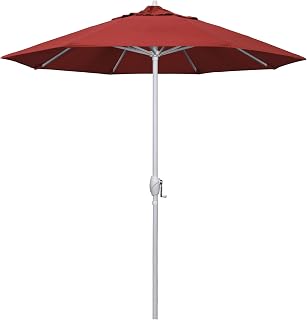 California Umbrella 7.5' Rd Aluminum Patio Umbrella, Crank Lift