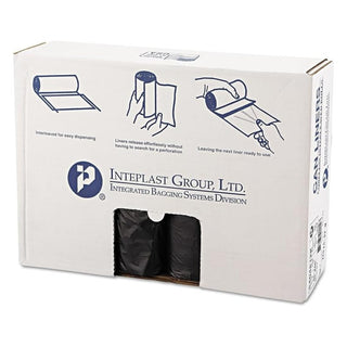 40-45 Gallon Trash Can Liner by Inteplast – 250 Count (Pack of 1), 45.0 gallons, High Density Polyethylene, Black, Model S404812K