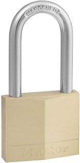Master Lock 140DLF Solid Brass Padlock with Key, 1 Pack