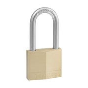 Solid Brass Padlock with Key by Master Lock – 1 Pack, Brass, Model 140DLF