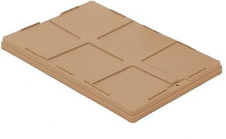 Orbis Beige Plastic Poultry Tote Lid - 24"L x 16"W x 1 4/5"H