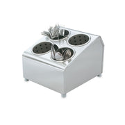Silv-A-Tainer 4-Hole S/S Silverware Dispenser by Vollrath – stainless-steel, Silver, Model 97240