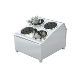 Silv-A-Tainer 4-Hole S/S Silverware Dispenser by Vollrath – stainless-steel, Silver, Model 97240