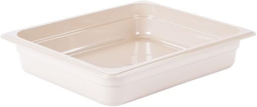 CAMBRO Camwear Hot Food Pan Sandstone Half Size 2 1/2"D