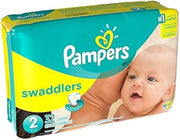 Pampers Swaddlers Diapers, Size 2, 32 Count