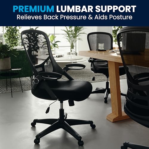 Flash Furniture Black / Set of 1 / Contemporary Home Office Desk Chairs