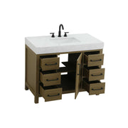 Elegant Kitchen and Bath 42" Single Bathroom Vanity in Chestnut Brown by Elegant Lighting – unspecified, Wood, Chestnut Brown, Model VF60642MCB