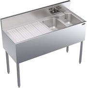 Metal KR18-42R 48" Two-Compartment Bar Sink - Krowne Royal 1800 Series