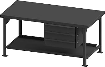 Durham HDWB36723DR95 Workbench, Steel, 3 Drawers, 72 x 36