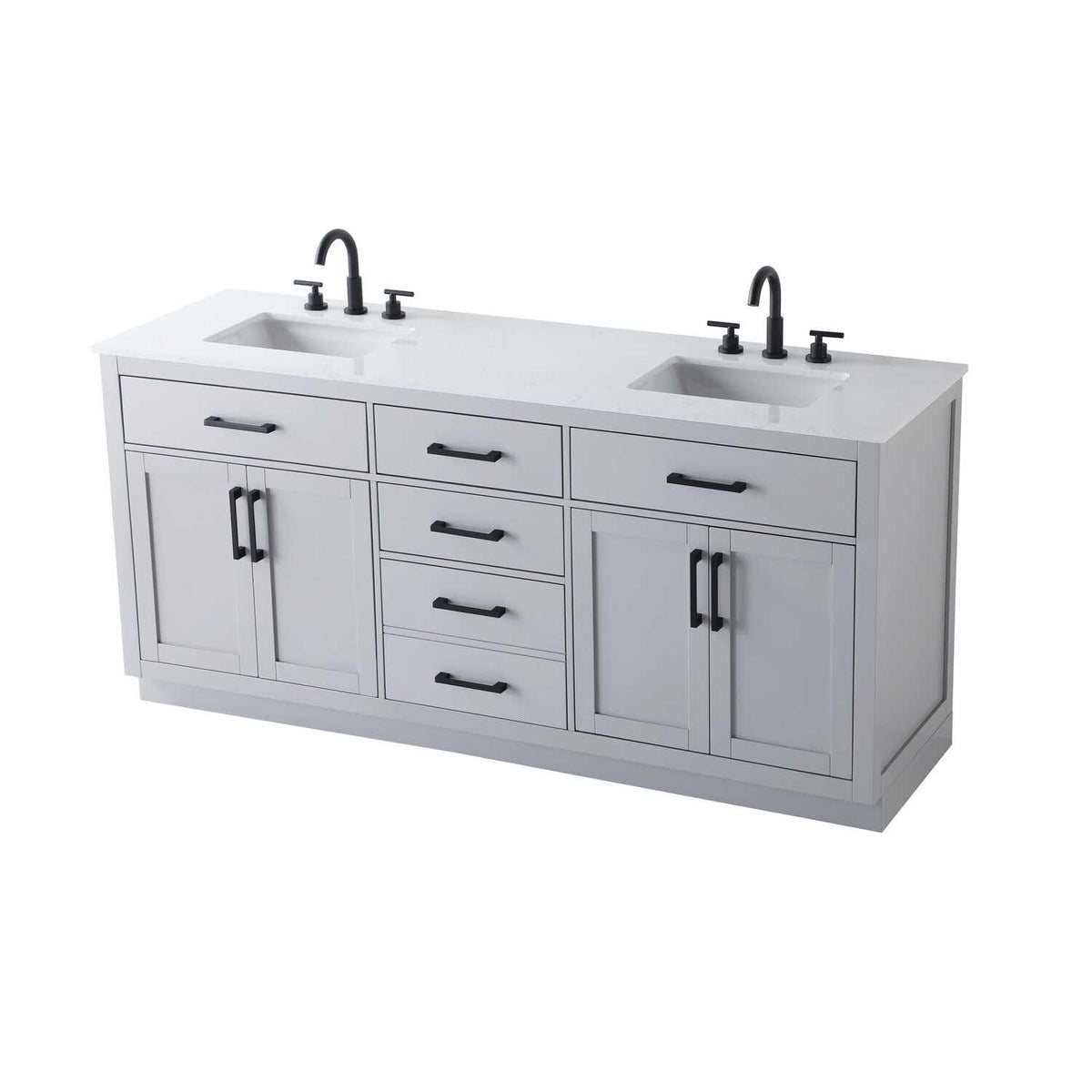 Alden Bathroom Vanity Grey by Lighting Design – Wood, Grey, Model VF29772DGR