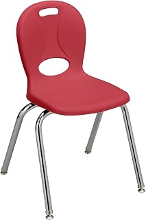 Learniture Structure Series Stacking School, 16" H, Set of 4 Chrysanthemum Chair