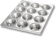 Chicago Metallic Muffin/Cupcake Pan, 10-3/4" x 14-1/8" overall