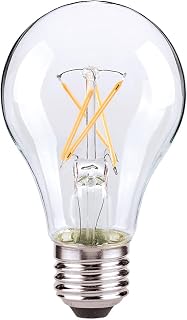 Satco S21712 5 watt; A19 LED; Clear; 2700K; Medium Base; 120 Volts; 48 Bulbs