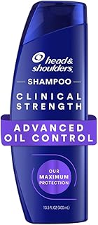 Head & Shoulders Clinical Strength Advanced Oil Control Anti-Dandruff Shampoo, 1% Selenium Sulfide, Stubborn Dandruff, 13.5 fl oz