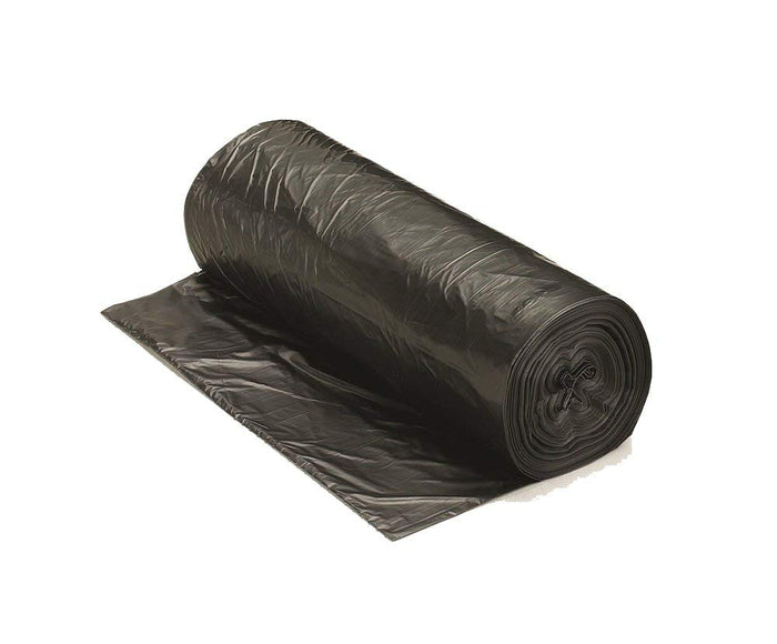 Berry Plastics PGR3858X5B PE 60 gal 38 x 58 in. 2.0 Mil Can Liner On A Roll44; Black