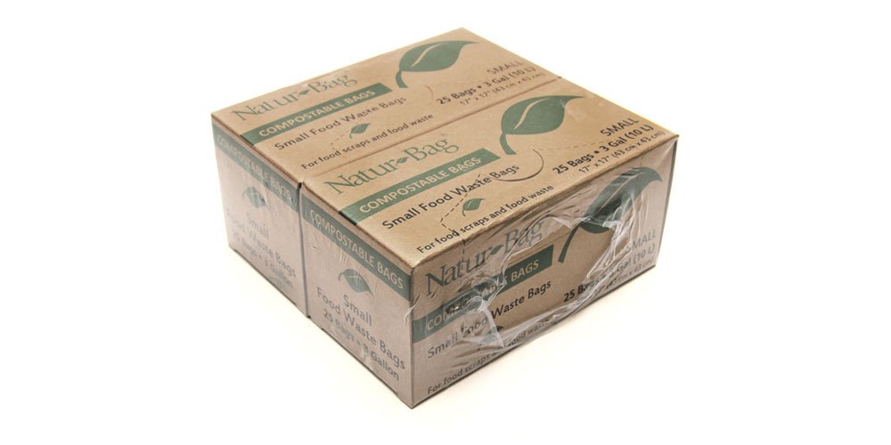 Compostable Trash Liner Retail Packs by Natur-Bag – 600 Count (Pack of 1), 3.0 gallons, Compostable Plastic, Model NT1075-RTL-00004