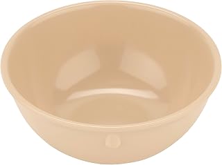 G.E.T. DN-310-T-EC Tan 10 oz. Bowl, Break Resistant Dishwasher Safe Melamine Plastic, Supermel Collection (Pack of 4)