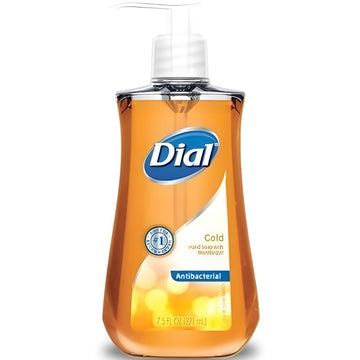 Antibacterial Liquid Hand Soap by Dial – 7.5 Fl Oz (Pack of 1), Gold, Orange, Pack of 12, Model XBT-0515-006