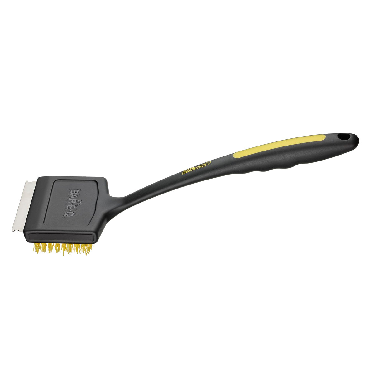 Oversized Grill Brush Powered by Scrub Daddy by Mr. Bar-B-Q – Oversized, Nylon, Black and Yellow, Model 60404SDZ