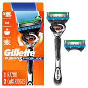 Gillette 1 Razor + 2 Refills / ProGlide 1 Handle + 2 Refills / 1 Count (Pack of 1) Cartridge Razors