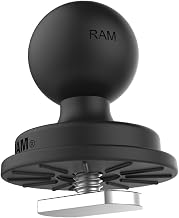 RAM MOUNTS Track Ball with T-Bolt for Kayak Tracks, B Size 1" Ball | Compatible with Tough-Track, YakAttack and gear track systems, composite mounting base