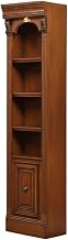 Starlight Canyon Home Antique Vintage Pecan 21 in. Open Top Bookcase with Traditional English Library Style, Assembly Required, Classic Storage Solution