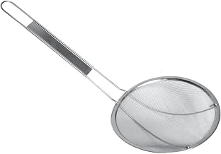 Thunder Group SLSKR65M Skimmer, 6-1/2" Dia., 16" OA Length, Round, Medium Wire mesh, Stainless Steel, Pack of 12