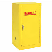 Compact Flammable Storage Cabinet by Global Industrial – 18"L x 23"W x 35"H, Alloy Steel, Yellow, Model SC12F