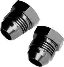 Redhorse Performance 806-04-2 AN flare plug (Black), 1 Pack