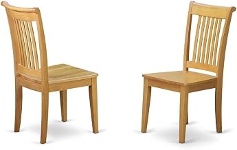 Furnifact Oak Wood Dining Chair with Solid Wood Legs, Wooden Kitchen Chair for Farmhouse Dining Room Table Set, Set of 2