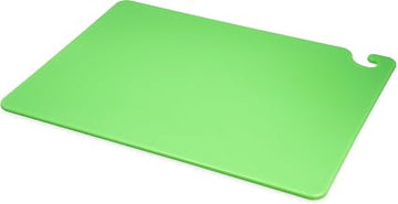 San Jamar Cut-N-Carry Cutting Board With Molded-In Ruler, Plastic Chopping Board for Kitchen, 18" x 24" x 0.5", 6 Count, Green
