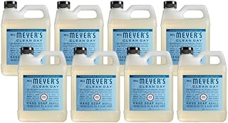 Mrs. MEYER'S CLEAN DAY Hand Soap Refill Rain Water Scent 33 Fl Oz (Pack of 8)