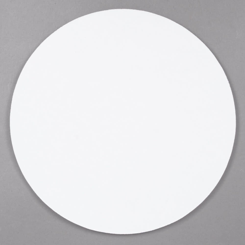 Single Wall Circular Cake Board White by Vineland Packaging – Cardboard, White, Model 12759