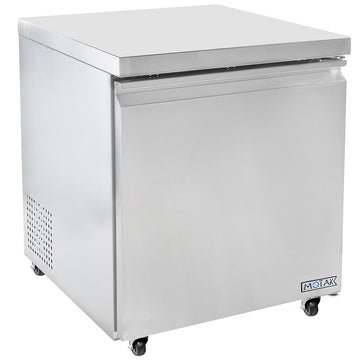 27" W Undercounter Refrigerator w/ (1) Section & (1) Door by MOTAK – 30.31x32.68x38.58, In Description, Check Images, Model MUR-28-X