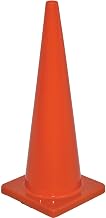 Global Industrial 36"H Non-Reflective PVC Traffic Cone, Solid Orange Cone