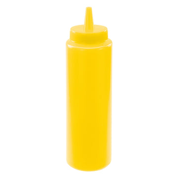 Squeeze Bottle by Winco – 8 Ounce, Plastic, Yellow, Pack of 6, Model PSB-08Y