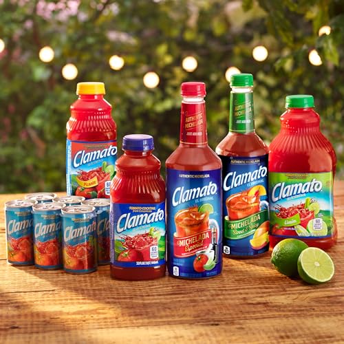 Clamato Picante / 32 Fl Oz (Pack of 12) / 12 Vegetable Juice