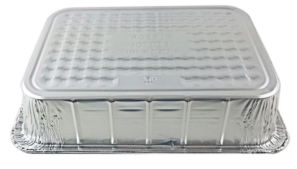 14 x 10 x 3 Deep Oblong Lasagna Casserole Bbq Aluminum Pan (pack of 10) by Handi-Foil – 14 x 10 x 3, 177 fluid_ounces, Aluminum, Silver