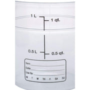 StorPlus Polycarbonate Round Food Storage Container by Carlisle – 1.0 quarts, Polycarbonate (PC), Clear, Model 1076107