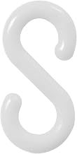 Mr. Chain Connecting S-Hooks, 1.5", White, 10/Pack