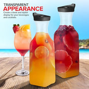 Stock Your Home 4 / 12.5” H x 3.5”L & W x 2.5” Dia. / Clear Carafes