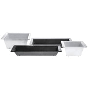 Serving Bowl Melamine Slate Black - 15"L x 6"W x 2"H by HUBERT – 15.0 liters, Melamine, Black, Model H0187-BLACK