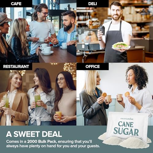 Stock Your Home White / 2000 Count / 2000 White Granulated Sugar