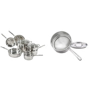 Cuisinart 11-Piece / Cookware + Double Boiler with Cover / 1 Cookware Sets
