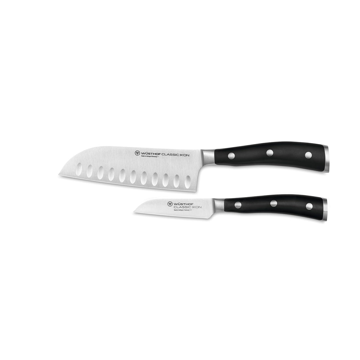 Wusthof Classic Ikon - 2 Pc. Mini Asian Set by Wüsthof – 5 inches, 3 inches, Carbon,Steel, Stainless Steel, Pack of 2, Model 1120360211