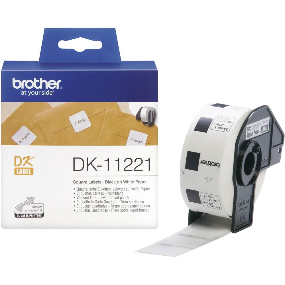 Brother Square Labels (23 x 23 mm) / Standard / White Labeling Tapes