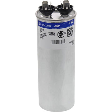 97F9640-35 uf MFD 440 Volt VAC - Round Run Capacitor Upgrade by Trane – Copper, Model ClimaTek for Trane # 97F9640