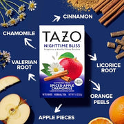 TAZO Spiced Apple Chamomile / 16 Count (Pack of 1) / 16 Herbal