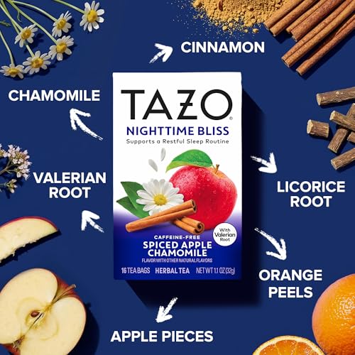 TAZO Spiced Apple Chamomile / 16 Count (Pack of 1) / 16 Herbal